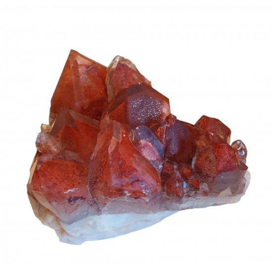 Red phantom quartz