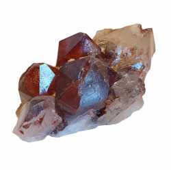 Red phantom quartz