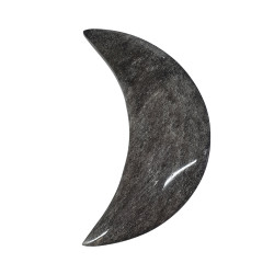 Moon silver obsidian