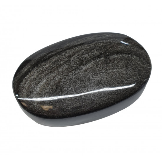 palm stone silver obsidian