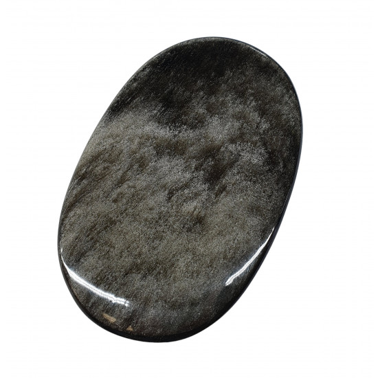 palm stone silver obsidian