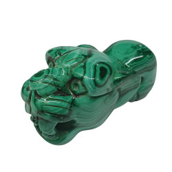 tete de jaguar malachite pendentif