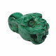 jaguar skull malachite pendant