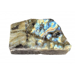 Labradorite Free Form with 1 Polished Face