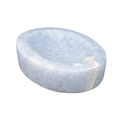 blue calcite ashtray