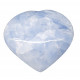 Blue calcite Heart