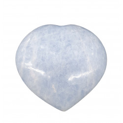 Blue calcite Heart