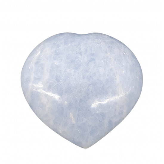 Blue calcite Heart