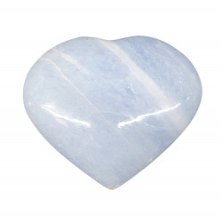 Blue calcite Heart
