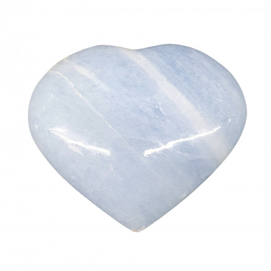 Blue calcite Heart