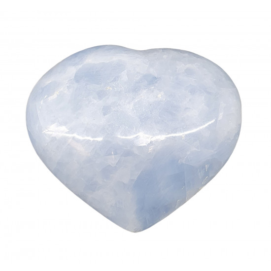 Blue calcite Heart