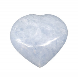 Blue calcite Heart