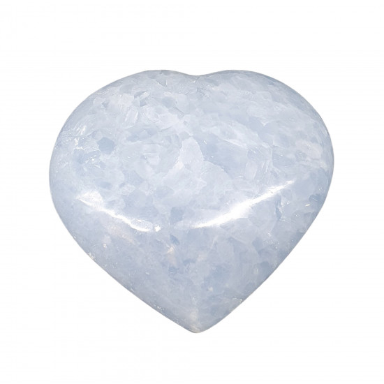 Blue calcite Heart
