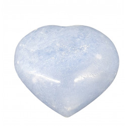 Blue calcite Heart