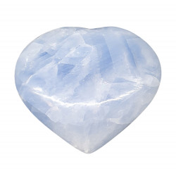 Blue calcite Heart