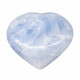 Blue calcite Heart