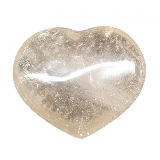 Crystal quartz heart