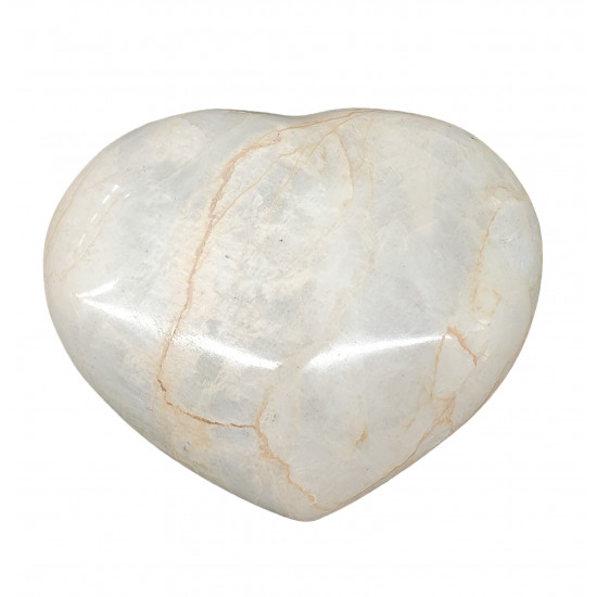 Green moonstone garnierite heart