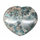 Green apatite heart 