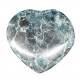 Green apatite heart 