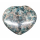 Green apatite heart 