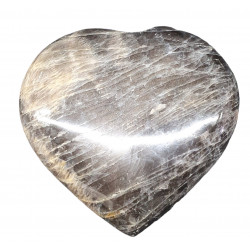 Black moonstone heart
