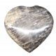 Black moonstone heart