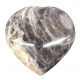Black moonstone heart