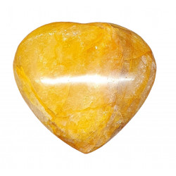 Coeur quartz hematoide jaune
