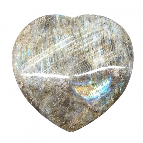 Labradorite heart
