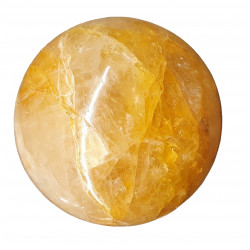 Yellow hematoid quartz sphere