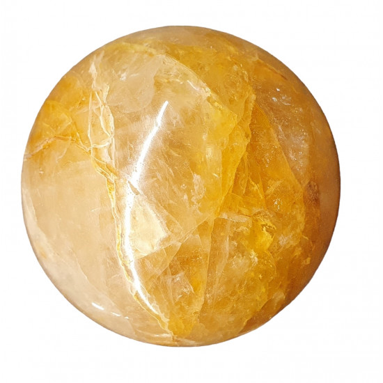 Yellow hematoid quartz sphere