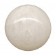 white crystal quartz sphere