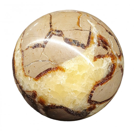 yellow septarian sphere