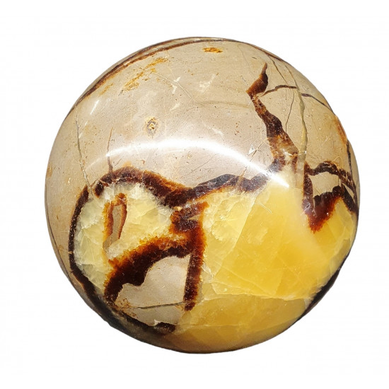 yellow septarian sphere