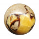 yellow septarian sphere yellow septarian sphere