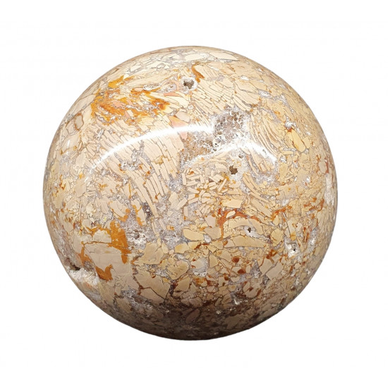 Agatized jasper sphere