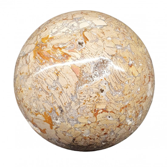 Agatized jasper sphere