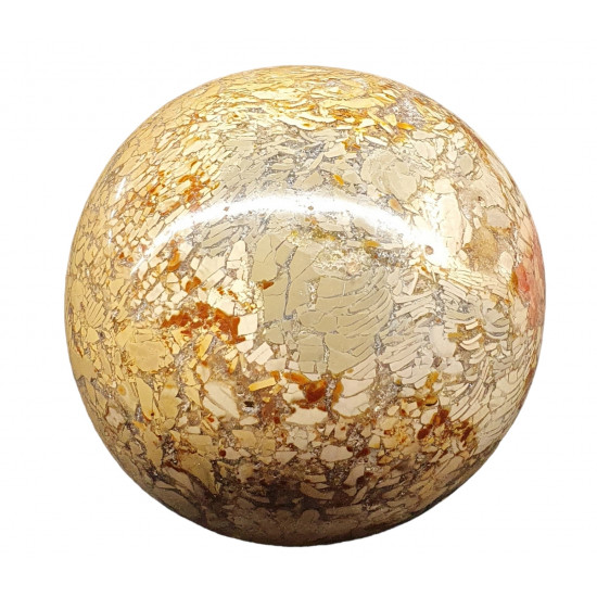 Agatized jasper sphere