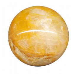 Yellow hematoid quartz sphere