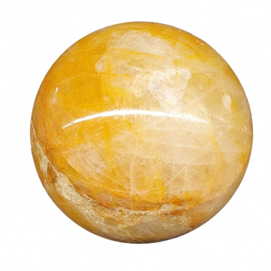 Yellow hematoid quartz sphere