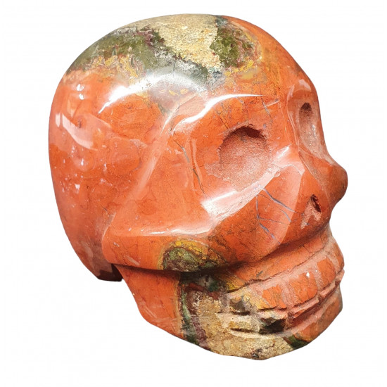 Skull red jasper