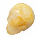Skull yellow hematoide quartz