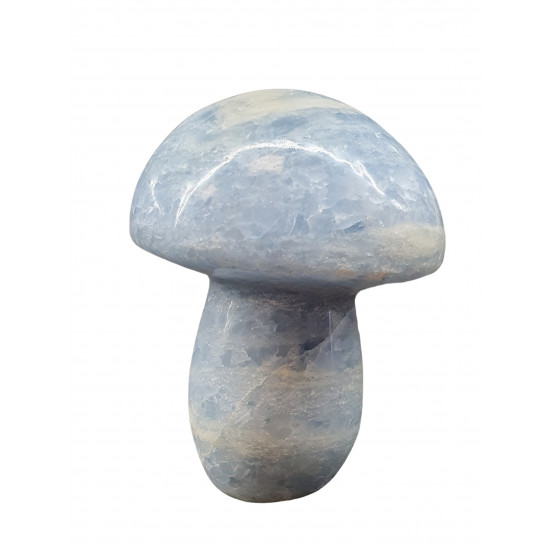 Mushroom blue calcite