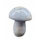 Mushroom blue calcite