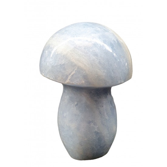 Mushroom blue calcite