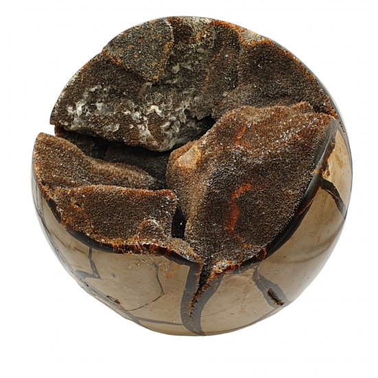 black septarian sphere