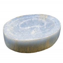 blue calcite ashtray