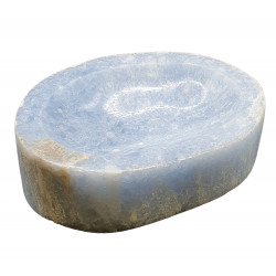 blue calcite ashtray