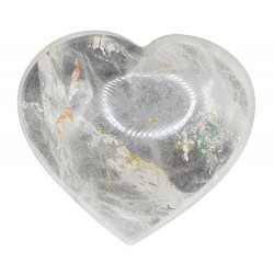 Crystal quartz heart